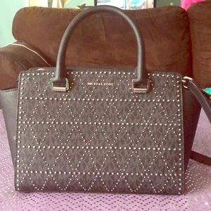Michael Kors black studded Handbag